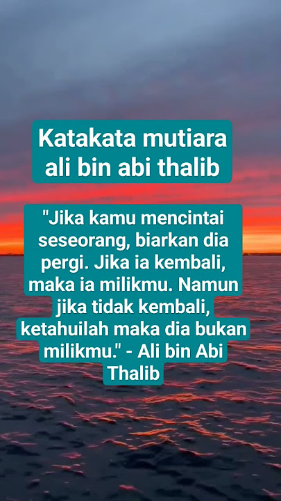 KATA KATA MUTIARA ali bin abi thalib #trapreligi #storywa