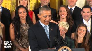 Obama honors U.S. women's soccer team for World Cup victory