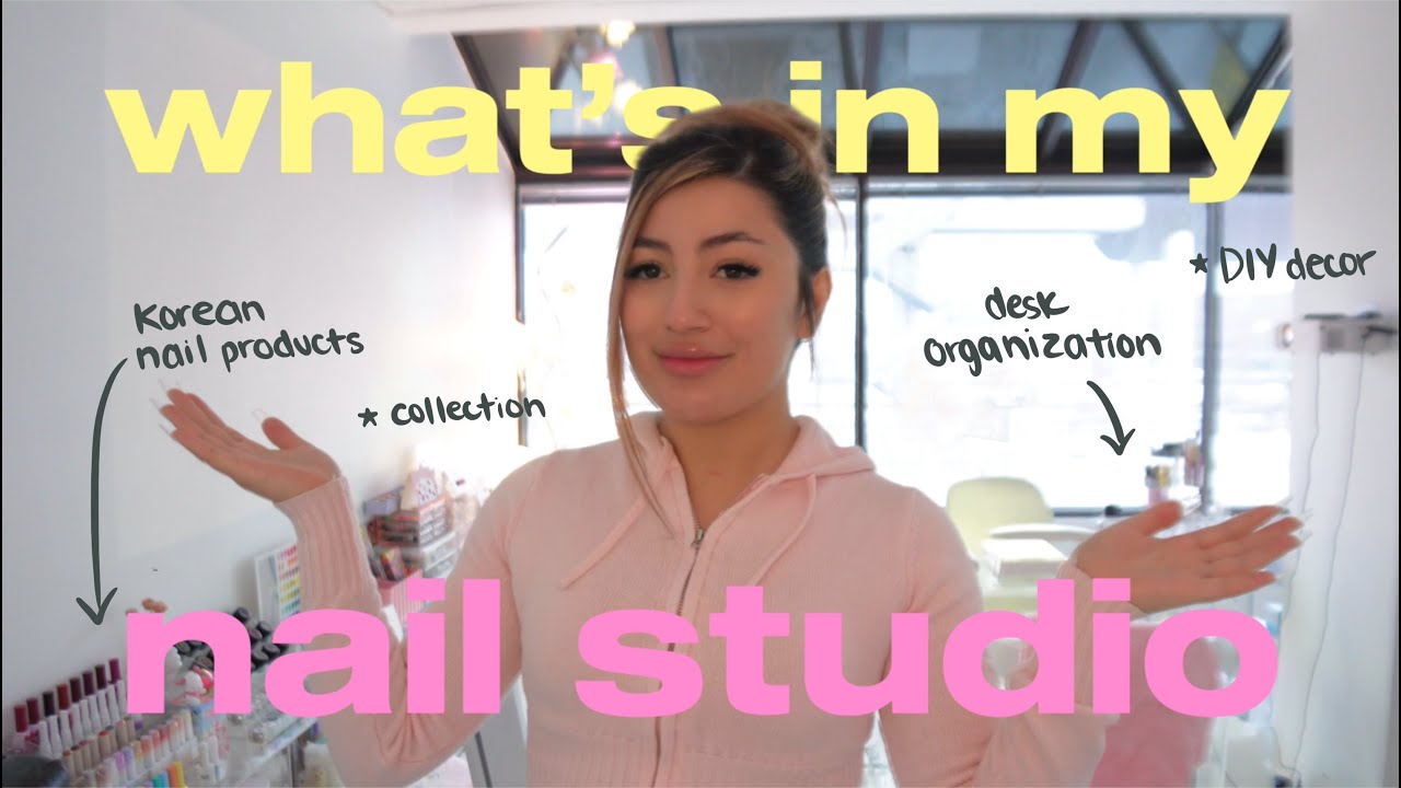 nail studio tour | nail collection + organization