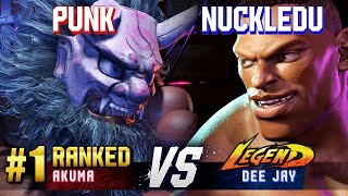 SF6 ▰ PUNK (#1 Ranked Akuma) vs NUCKLEDU (Dee Jay) ▰ High Level Gameplay