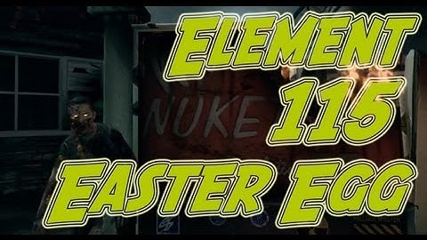 NUKETOWN ZOMBIES ELEMENT 115 SONG EASTER EGG!