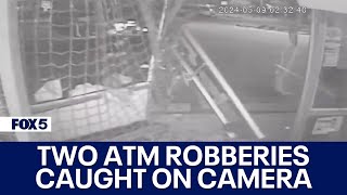 Two ATM robberies caught on camera