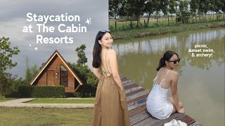 Staycation at The Cabin Resorts 🧺 (picnic, archery, bonfire + more!) | Angel Secillano