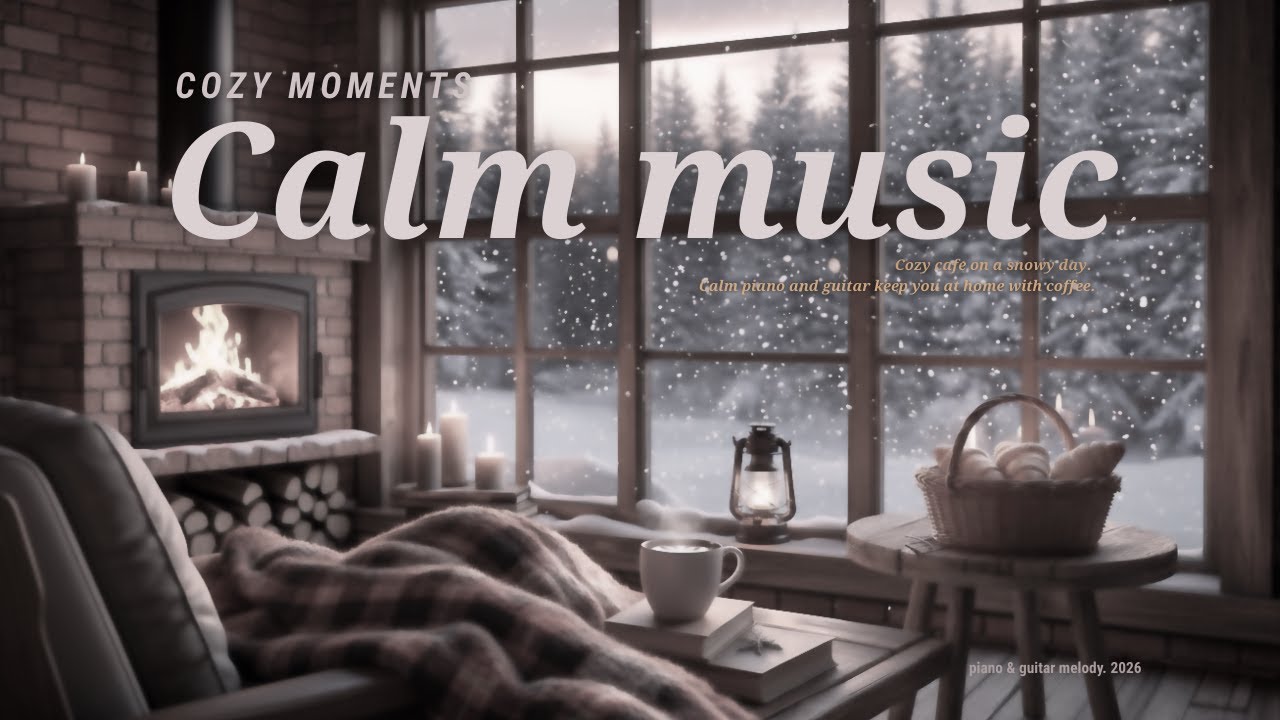 with coffee: A cozy winter melody by the fireplaceㅣコーヒー: 暖炉のそばの居心地の良い冬のメロディーですㅣ벽난로 옆의 아늑한 겨울 멜로디