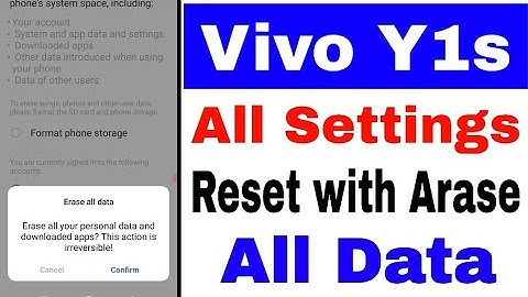 vivo Y1s mobile full reset with Arase all data ।। vivo Y1s mobile ko full reset kaise kare
