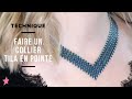 TECHNIQUE | Collier chevrons en pointe en perles Miyuki Half Tila