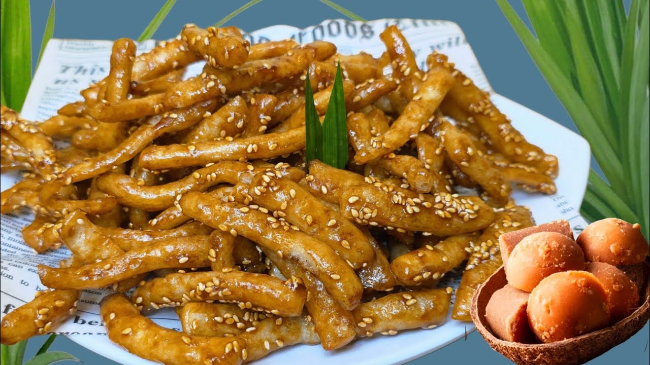 STIK KETAN GULA AREN, HANYA 1 ONS TEPUNG JADI 1 TOPLES KUE LEBARAN