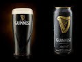 Пиво Guinness - эффект водопада в бокале. Пена падает вниз.