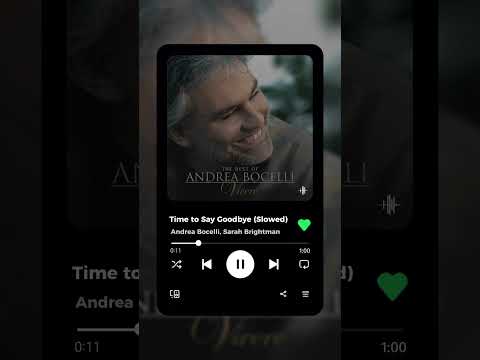 Video Andrea Bocelli, Sarah Brightman - (Slowed+Reverb)