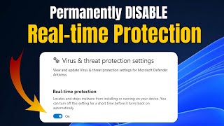 permanently disable windows defender real-time protection (easy)