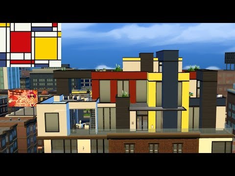 Sims 4 Hausbauvideo: Mondrian Penthouse