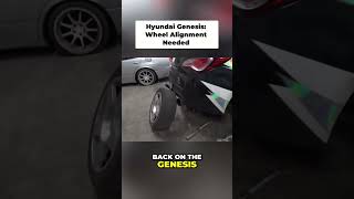 Genesis Wheel Alignment: Quick Toe Adjustment Fix! #shorts