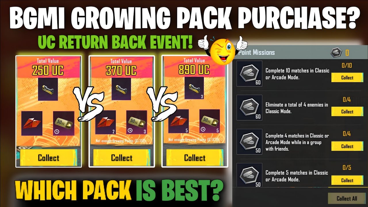✅ BGMI New Growing Pack Event | Growing Pack Bgmi | Growing Pack Purchase Bgmi Pubg | No Uc Back? 🤔