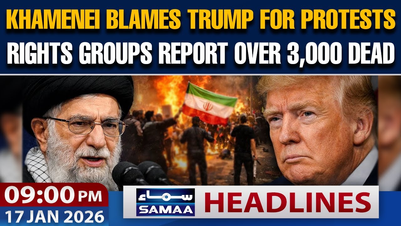Khamenei Blames Trump for Protests | 09 PM News Headlines | Samaa English