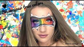 PRIDE MAKEUP- TRUE COLORS! | jenna_megg