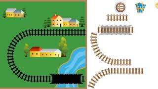 Menyusun gambar rel kereta api - baby games screenshot 1
