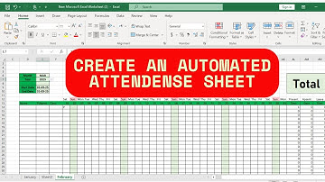 How to Create Automated Attendance Sheet Step by Step