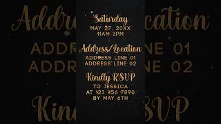 Graduation Party Invitation, High School Graduation, Graduation Invitation Template, Graduation