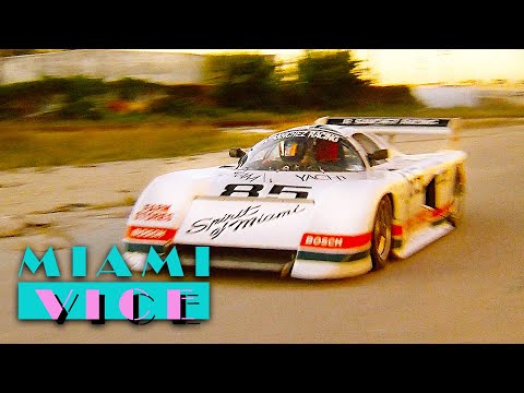 Racing Car Driver Crashing Into A Wall | Miami Vice