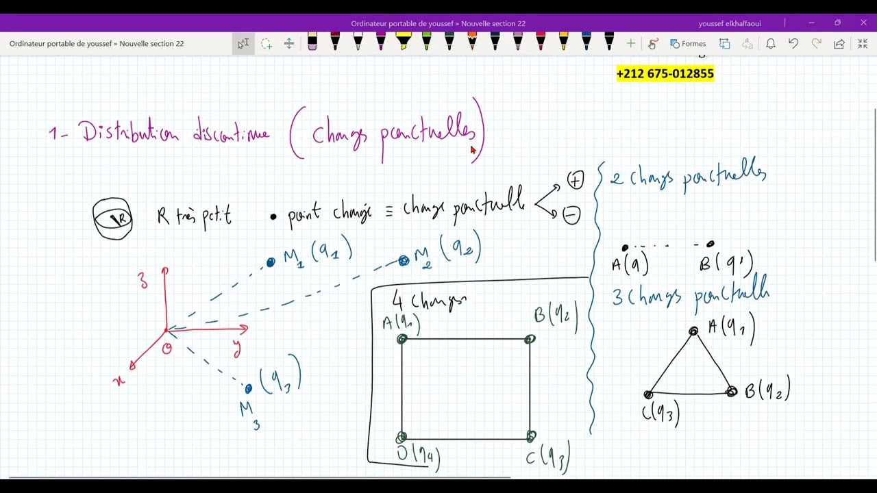 Physique 1 -Electrostatique séance 4 Distribution de charges par1 2023 ENSA ENSAM FST FS