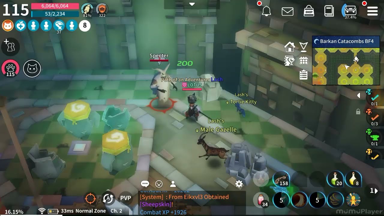 Moonlight Sculptor Warrior with HP/MP drain leveling!