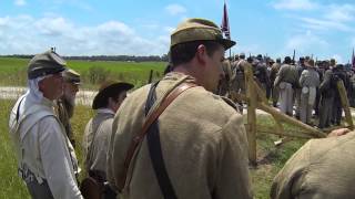 Pickett's Charge. BGA 150th Gettysburg Reenactment, June 30th, 2013.