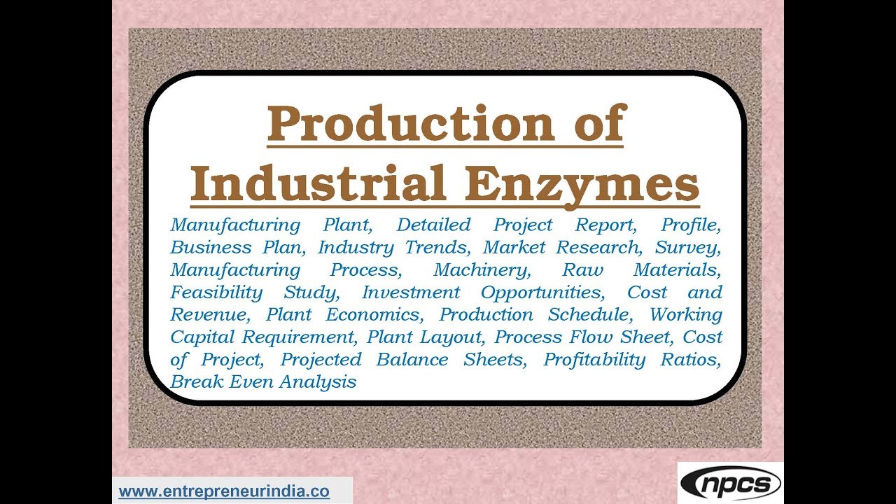Production of Industrial Enzymes. YouTube