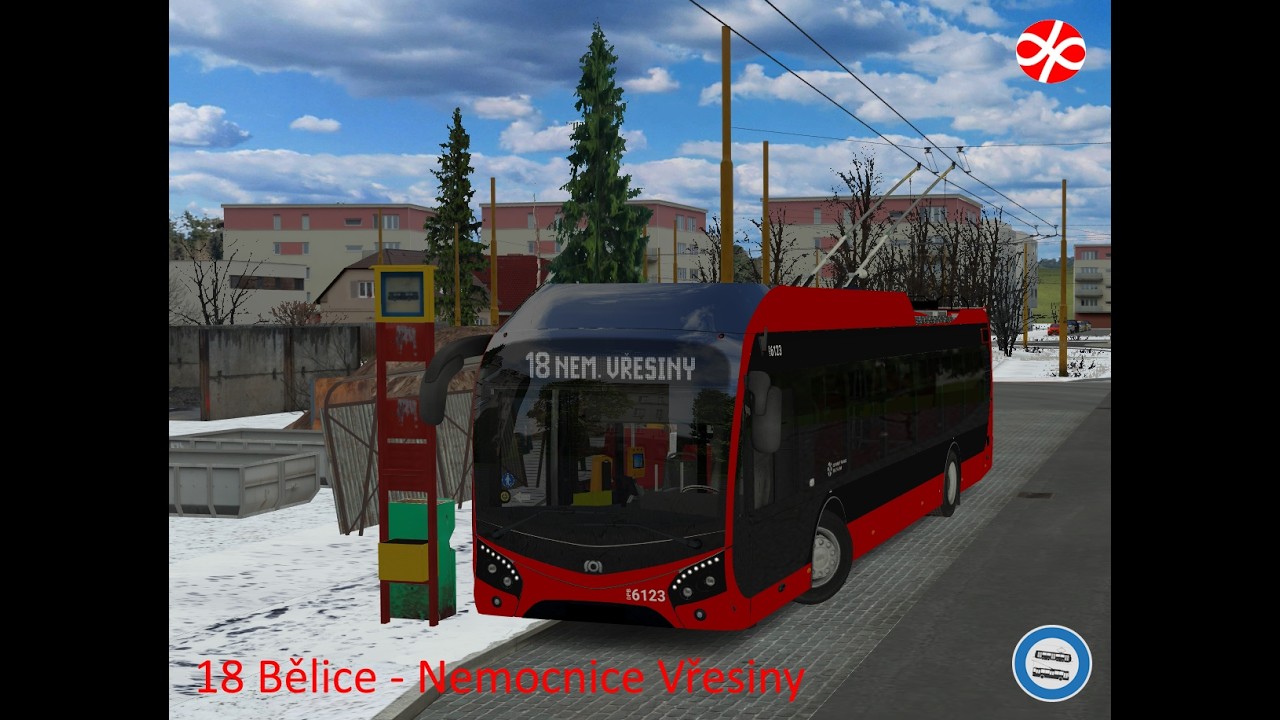 linka 18 na Nemocnici ve Vřesinách