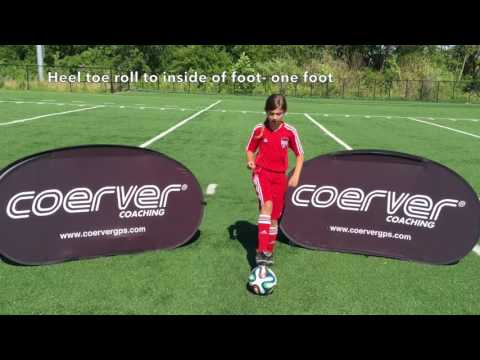 Heel toe roll to inside of foot- one foot