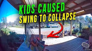 Kids Spun Hammock Swing Around Till It Collapsed