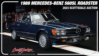 SOLD!  1989 MercedesBenz 560SL Roadster  BARRETTJACKSON 2023 SCOTTSDALE AUCTION