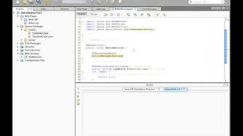 Web service using NetBeans 6.8 and GlassFish v3