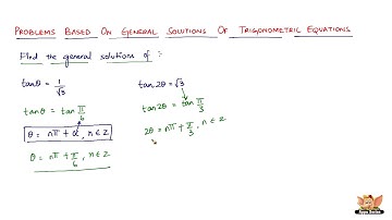 How to solve problems based on general solutions of trigonometric equations? -- Vol. 6/6