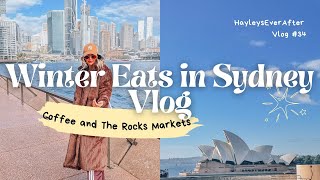 Winter Sydney Vlog ❄️☕️| Tea Cosy Scones &amp; The Rocks Food Markets