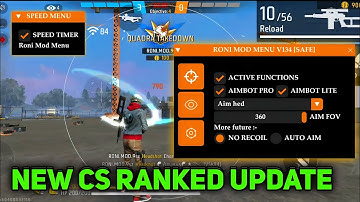 RONI MOD MENU V134 🌎|| OB51 FF | FREE FIRE NEW MOD MENU || FF CONFIG- RONI MOD MENU-ANTI BAN 💯