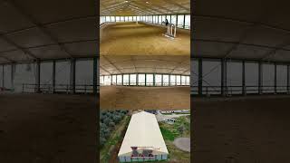 Montaggio tendostruttura 23x62 mt con teli laterali mesh - AmarantoIdea
