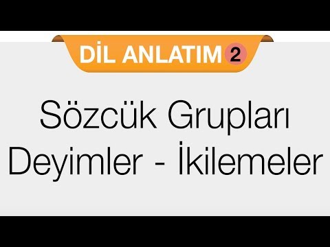 Sözcük Grupları - Deyimler - İkilemeler