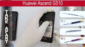 How to disassemble 📱 Huawei Ascend G510, Take Apart, Tutorial