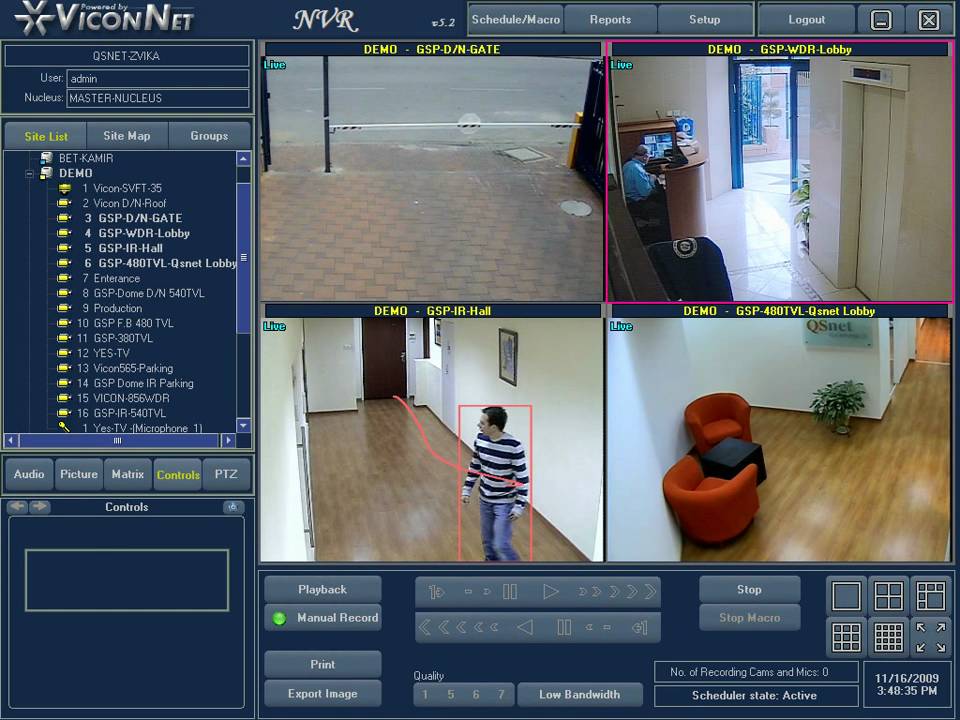 QSnet - Video Analytic on ViconNet system