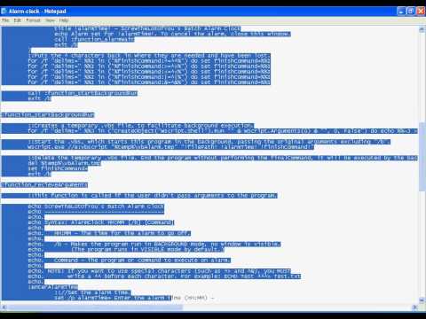 Alarm Tutorial