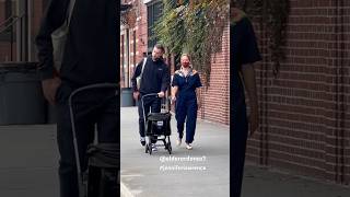 Jennifer Lawrence dressed casual and her hair in a ponytail,while out with her husband Cooke in NYC