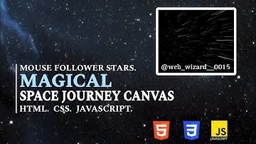 space journey (canvas) effect || mouse follower #programming #coding #html #css #webdesign #vscode