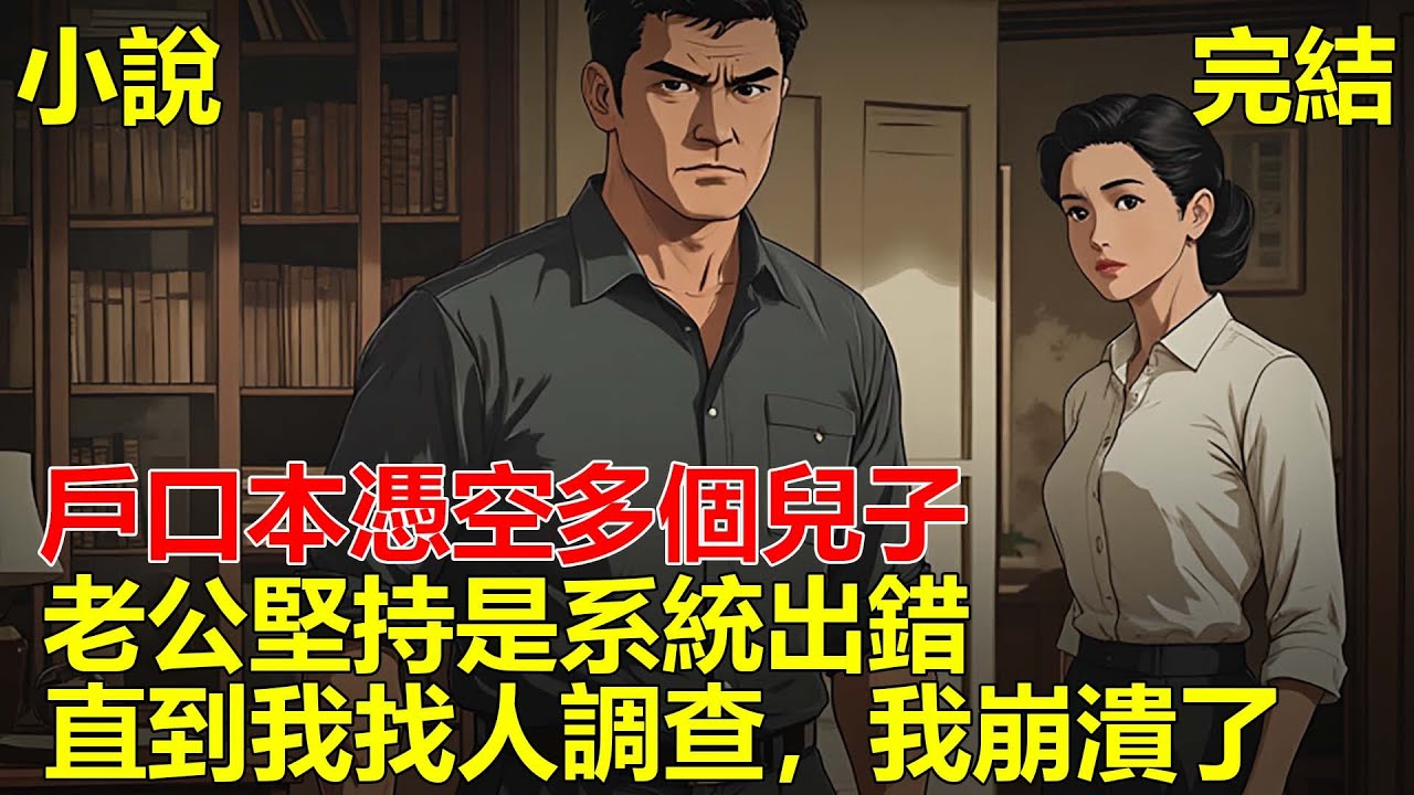 戶口本憑空多個兒子，我質疑老公，老公堅持是系統出錯，直到我找人調查，才知老公在外面有個家！