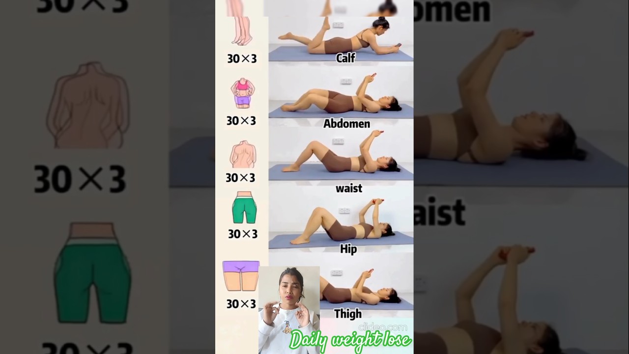 Daily weight loss exercises at home video 