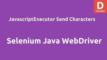 Selenium WebDriver JavascriptExecutor Send Characters