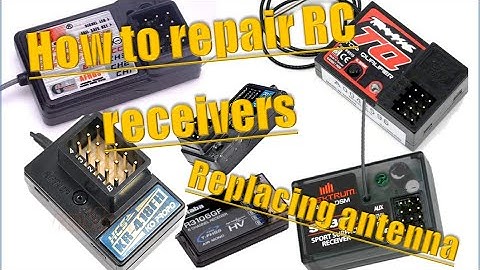 How to replace receiver wire on a 2.4ghz RC receiver