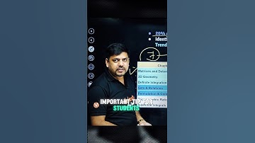 Score 40+ Marks in JEE Maths with Just 7 Chapters! 📘  |#JEEMaths #JEETips#MathsTips #Vedantu #shorts