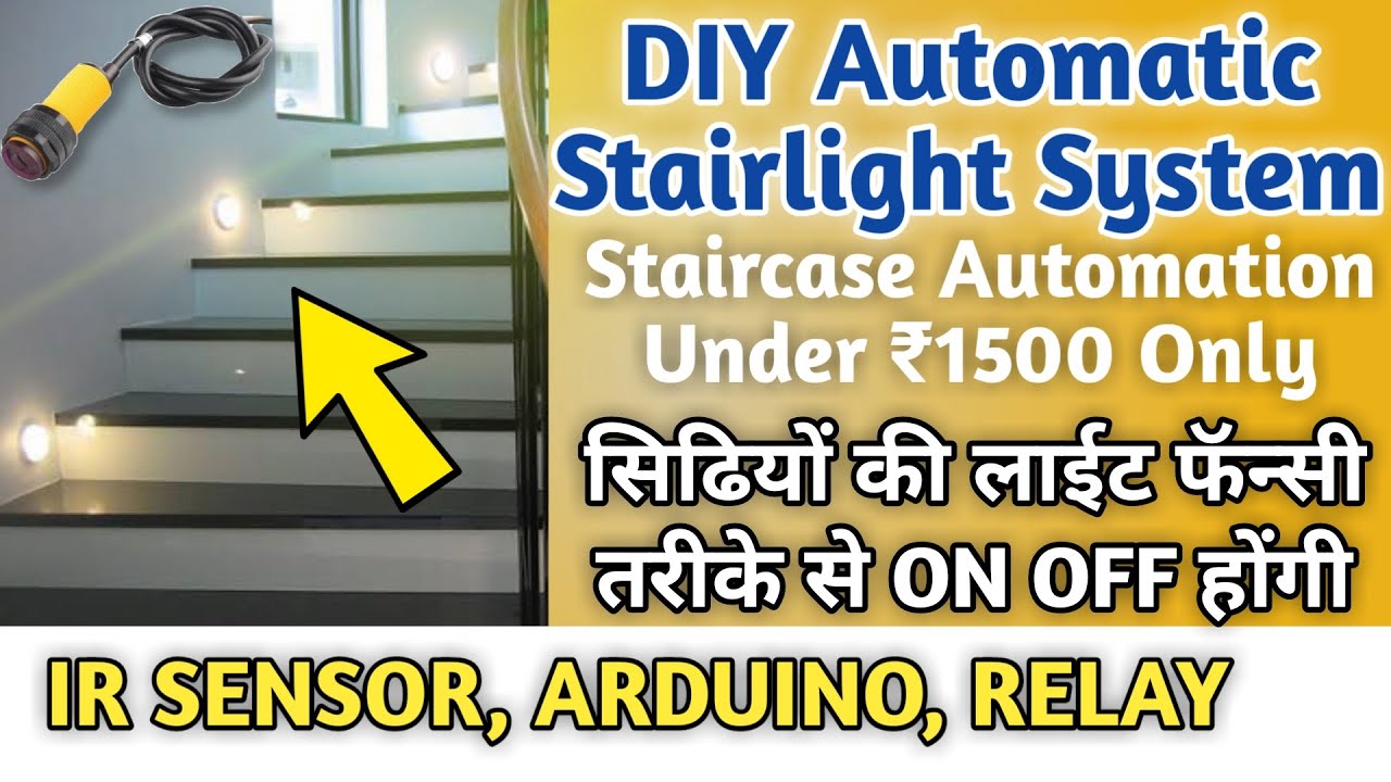 DIY Automatic Stair Light System | Wiring Automatic Stairlights