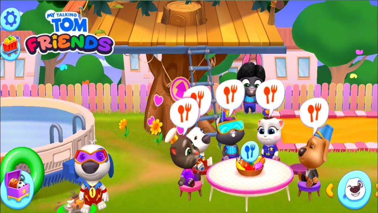 My Talking Tom Francis game | family dinner Video 2024