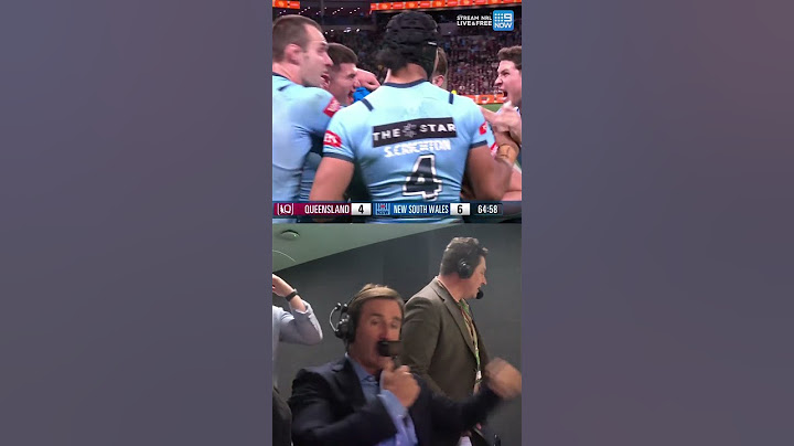 Joey reacts to the big moments from the Origin decider! 📹 #9WWOS #NRL #Origin #shorts